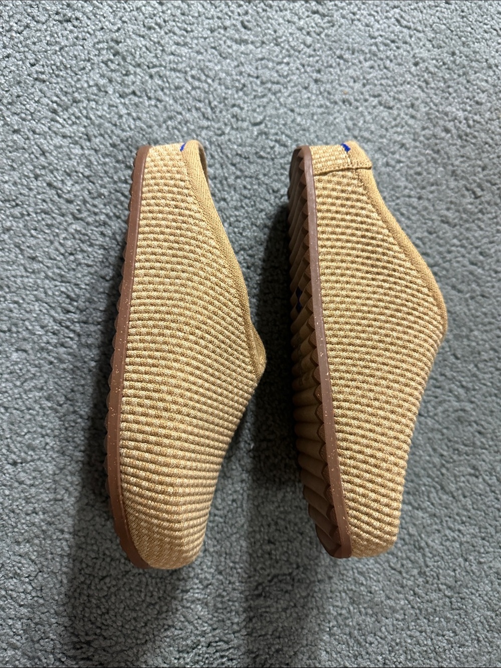Rothy's Tan Ribbed Slip-On Mules - Picture 2 of 6